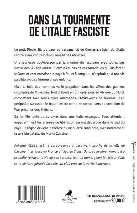 DANS LA TOURMENTE DE L'ITALIE FASCISTE - Antoine REZZE