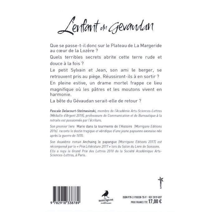 L'ENFANT DU GÉVAUDAN - Pascale DELACOURT-STELMASINSKI