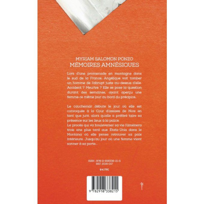 MÉMOIRES AMNÉSIQUES - Myriam SALOMON-PONZO